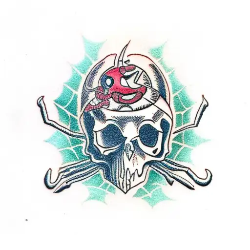 Spider With A Skull Belly