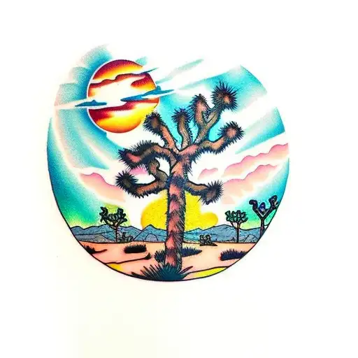 Joshua Tree And Coyote