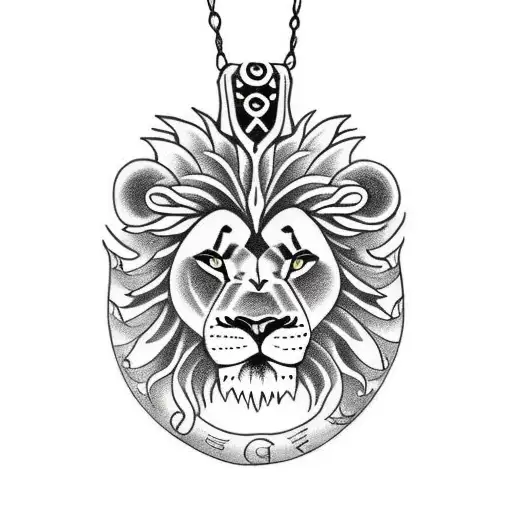 Lion Ring And Jing Jang Pendant