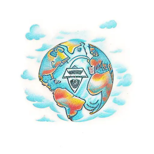 The World Is Yours With Girls Counting Money And A Sign Of Allah