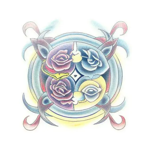 A Yin And Yang Symbol