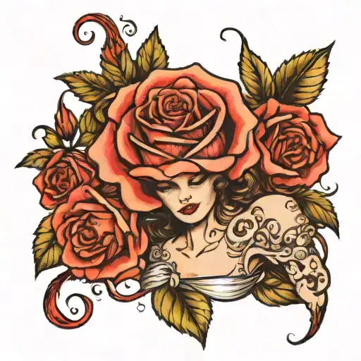 Marlaina With A Rose Wrapped