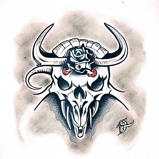 Demon With A Ram's Skull