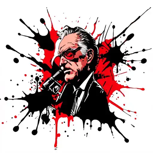 Alan Ford Comic Book Page Styled Tattoo For Leg Sleeve With Rock Music Details