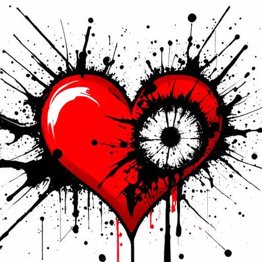 Cybersigilism Black Heart Shape