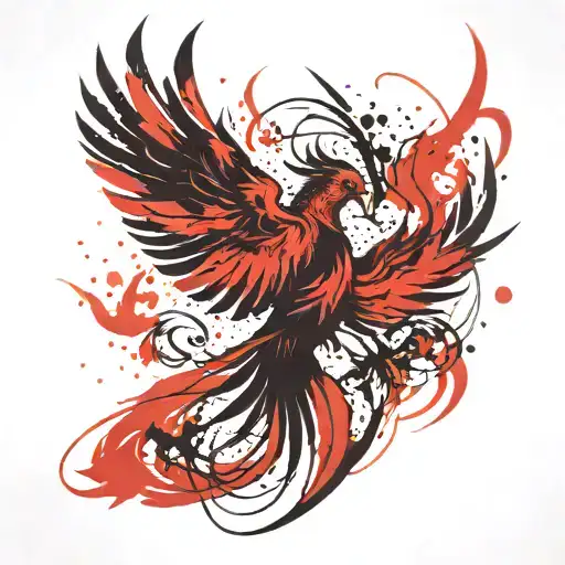Phoenix Wrist Tattoo For Men