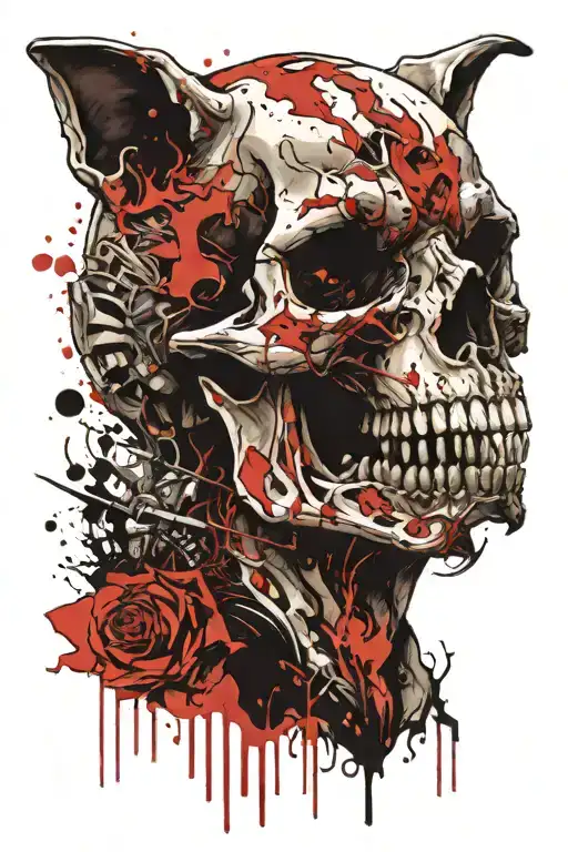 Dog Skull Crawls Out Of Skin Aggressive