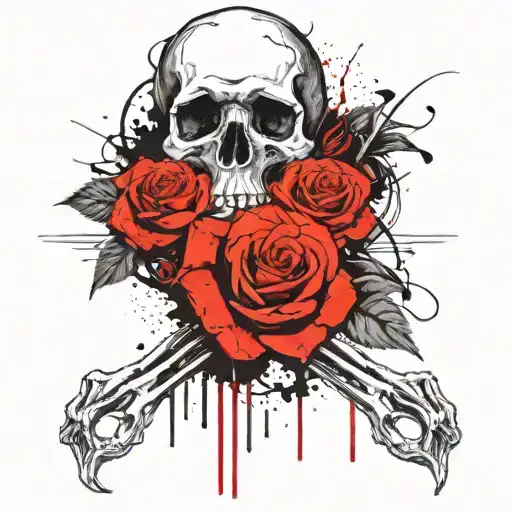 Skull And Roses