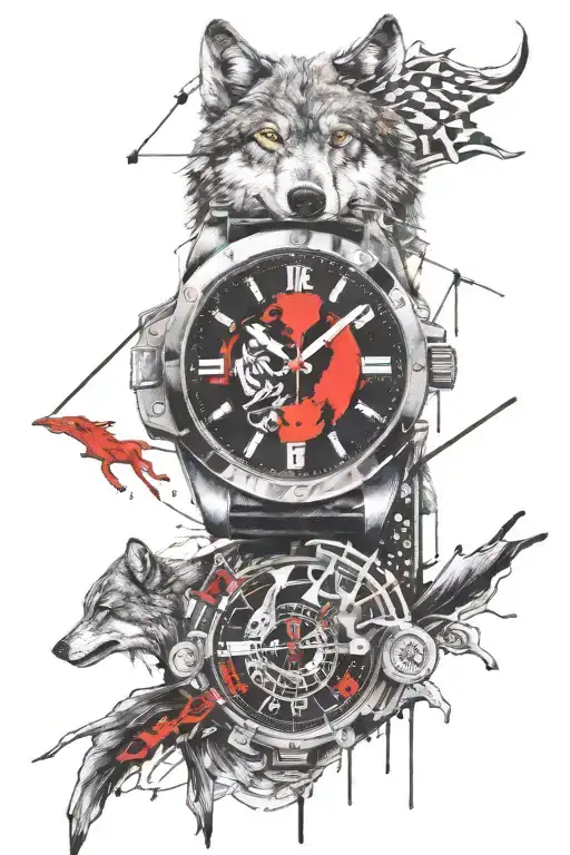 A Apple Watch Healed With Wolf