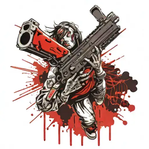 Zombie Woman Gun Morphing