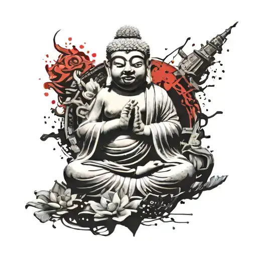 Baby Buddha Floating