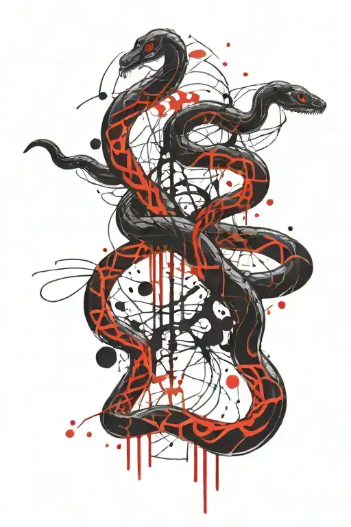 Black Snake And Red Licorice
