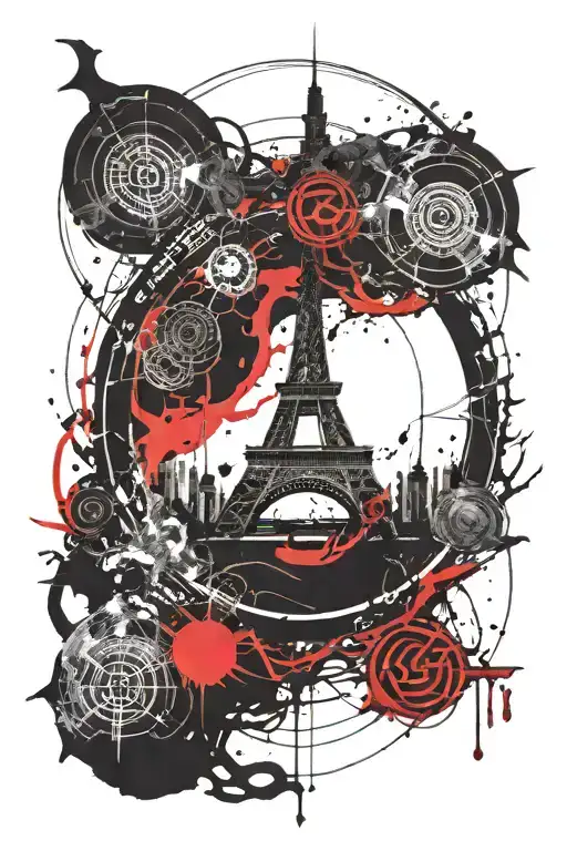 Ghostemane's Monas Glyph Complemented As If It Were A Naruto Seal