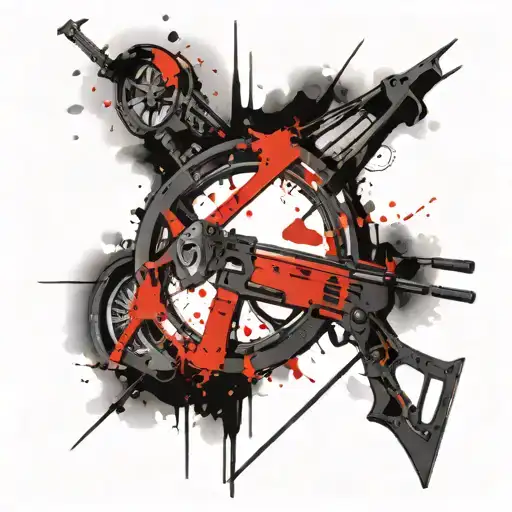 Compound Bow Hunting Scene