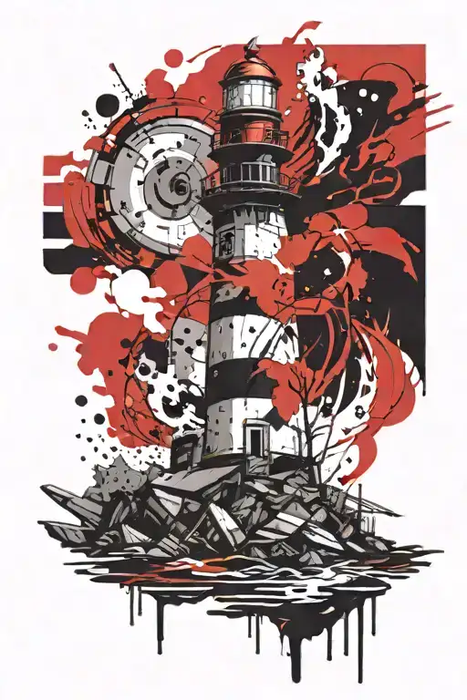 A Lighthouse From A Beer Bottle