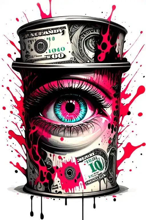 Eye And Pink Money