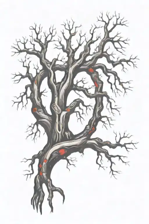 Big Tree Long Roots Reaching Deep