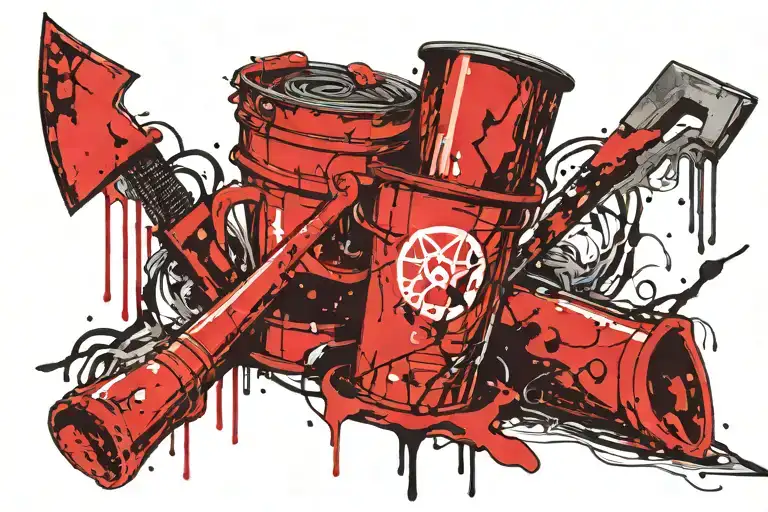 One Woodcutting Axe And One Bucket Of Water