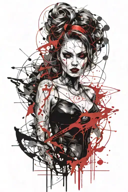 Portrait Of A Vampire Woman