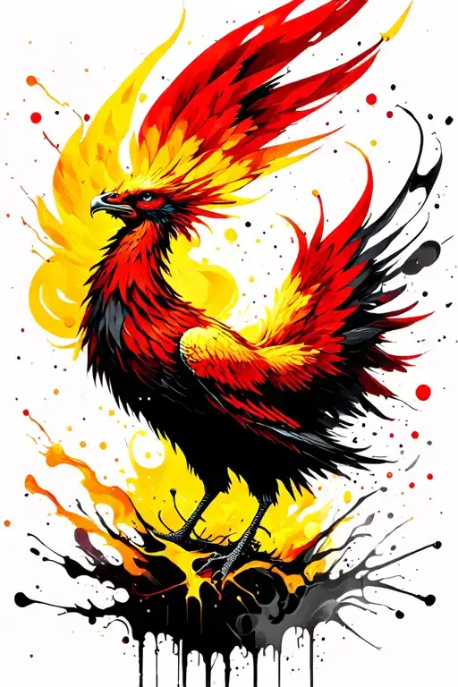 Phoenix Yellow With Smoke Forming