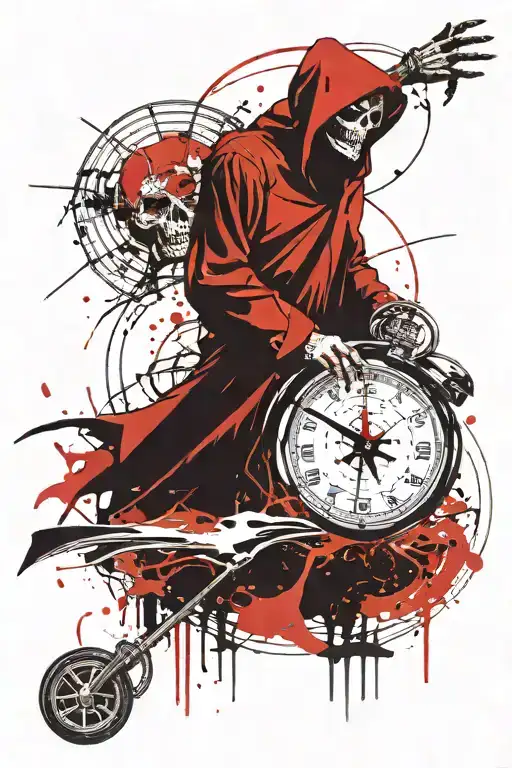 Shadowed Reaper Counting Down Time Waits