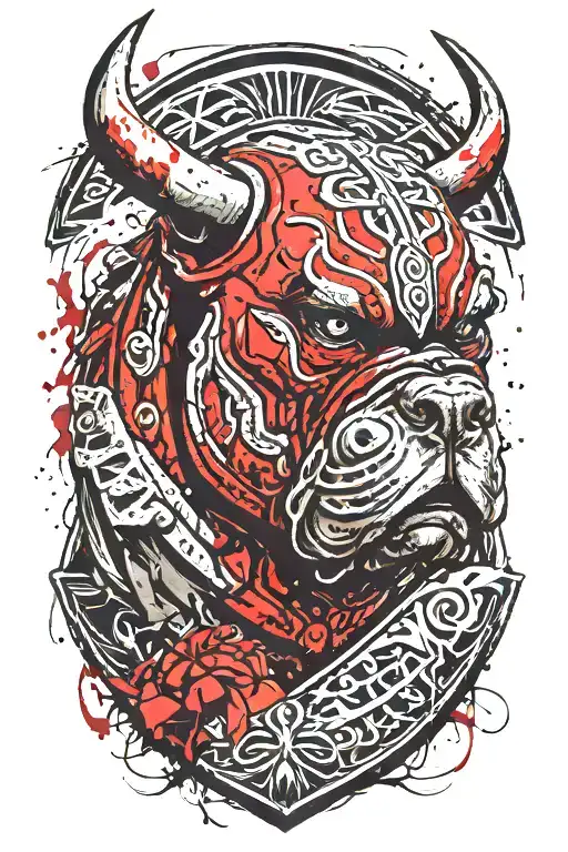 Hungarian Ancestry Viking Pagan Bulldog Steel Armor Wooden Shield