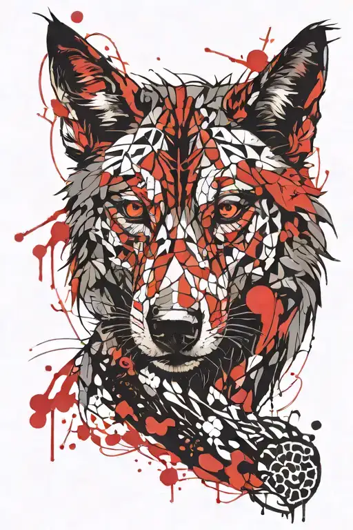 Turkish Wolf Red Black
