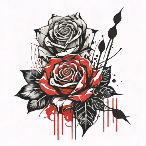 An Open Book Growing A Crystal Rose