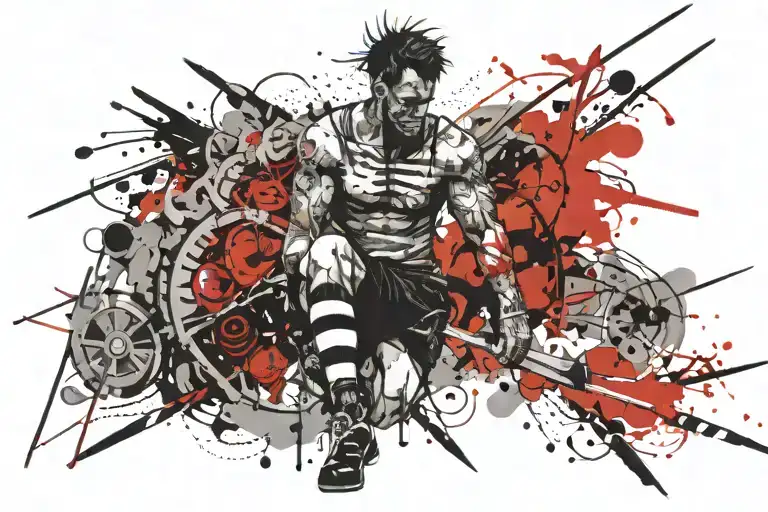 Pain Make You Warrior In The Back Surrounded