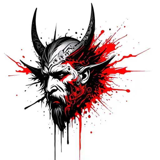 Odin Head For Right Chest