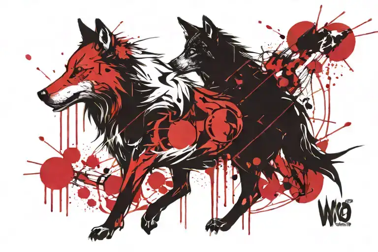 Wolf And Virgo Zodiac Sign