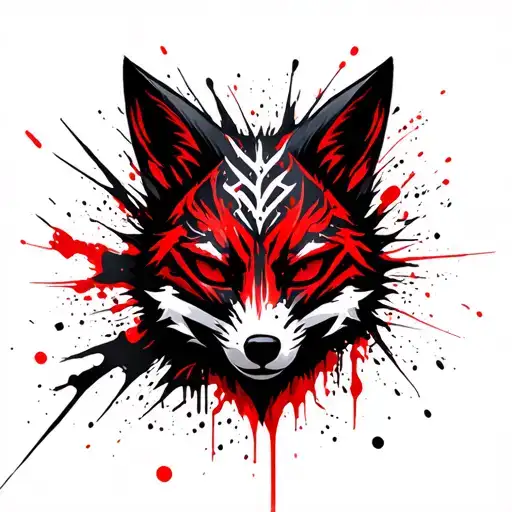 Anbu Mask Fox Surrounded