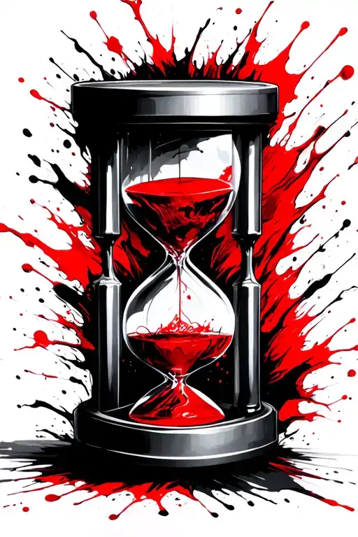 Life And Death Hourglass Filled