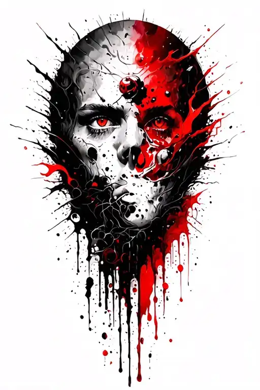 Heaven And Hell Surrounding Finger Printed Stepping Stones