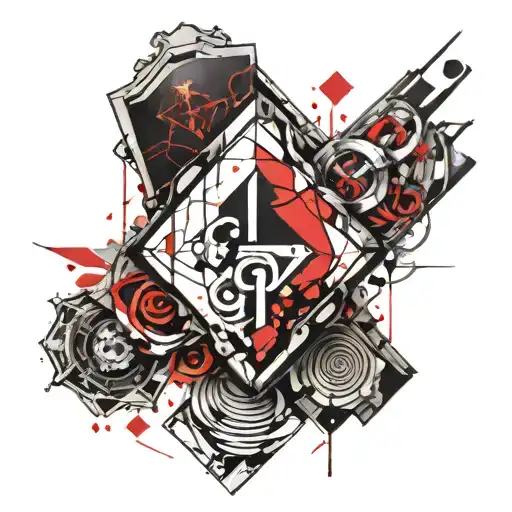 Diamond Hero Sybol With A Letter T In The Center