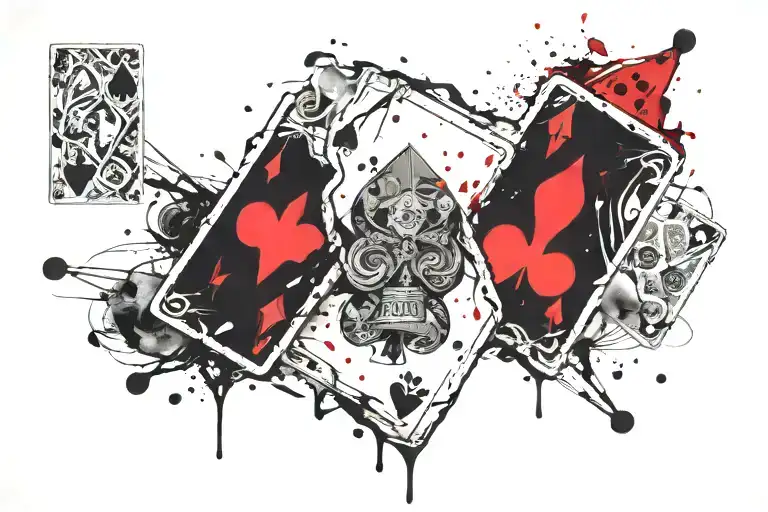 Merges The Card The Ace Of Spades With The 2 And 7