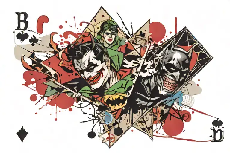 Batman & Joker Playing Card