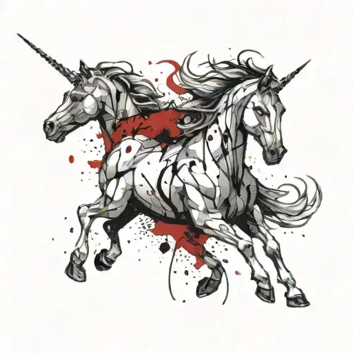 Unicorn Water Colored