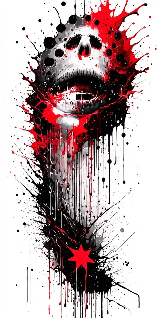 Parallel Universe With Rain And Stars Falling