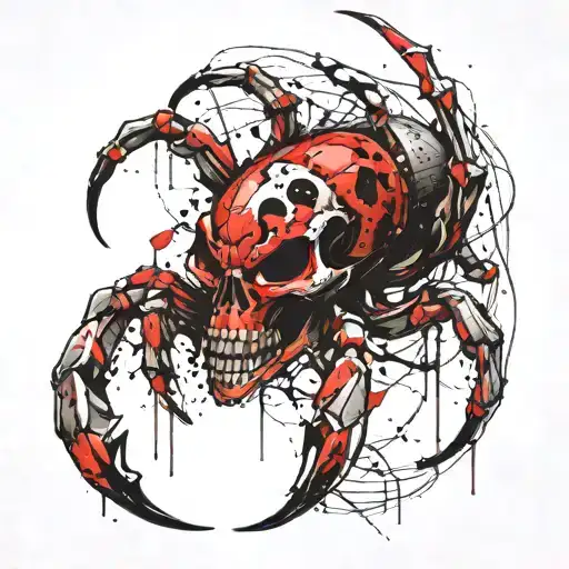 Scorpion And Spider Skull
