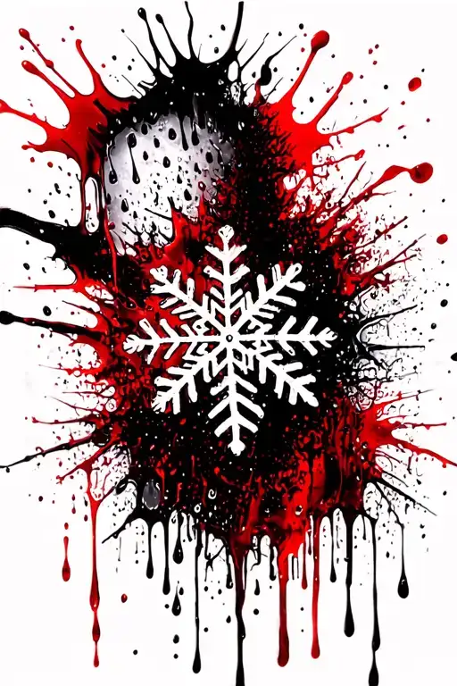 Snowflake Melting Into Rain