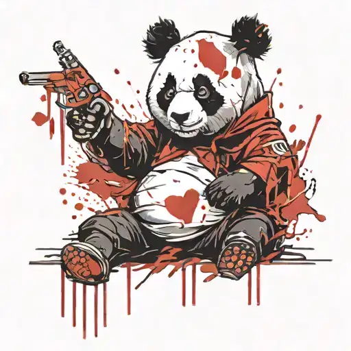 Panda Man Gun Cigarette