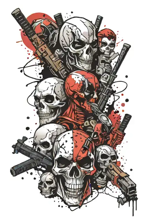 Skull And Deadpool