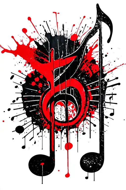 Music Notes With A Poem In It