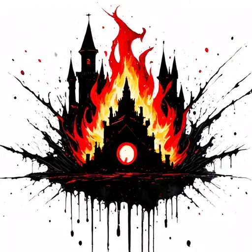 Calcifer From A Walking Castle In Realism