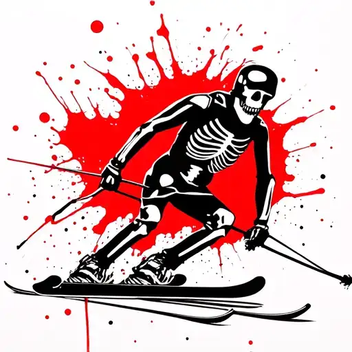 Skiing Skeleton