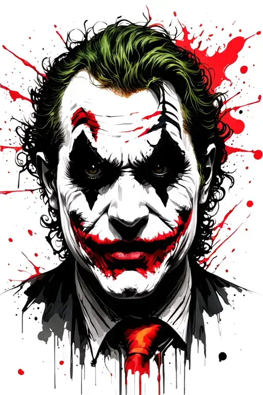 The Joker Why So Surious Black And White Drawing