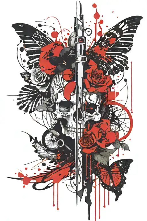 I Want A Love Is Evol Tattoo Vertically For Forearms