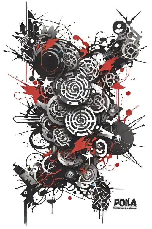 Incorporate A Powerful Mantra Into A Design Symbolizing Strength And Resilience