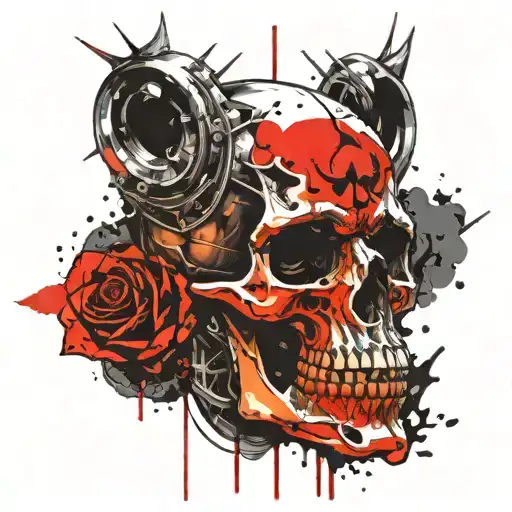 Death Knight Head Skull